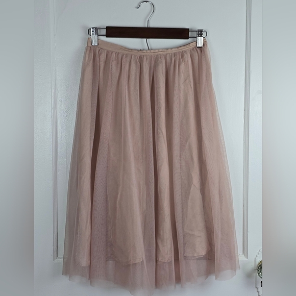 Zara Pink Tulle Skirt Size S - Picture 1 of 9